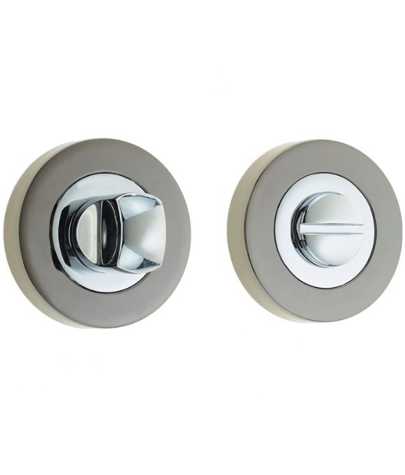 JV2666 TURN & RELEASE POLISHED CHROME BLACK NICKEL