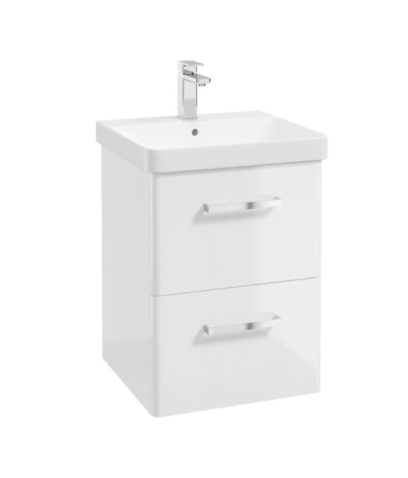 KORA WALL HUNG UNIT 2 DRAWER GLOSS WHITE