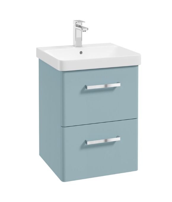 KORA WALL HUNG UNIT 2 DRAWER SKY MATT BLUE