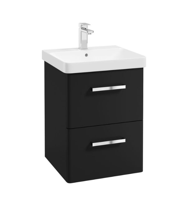 KORA WALL HUNG UNIT 2 DRAWER MATT BLACK