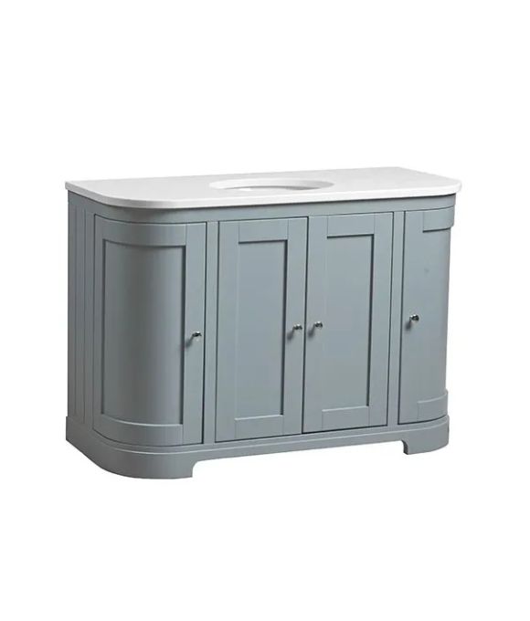LANSDOWN CURVED UNIT MINERAL BLUE