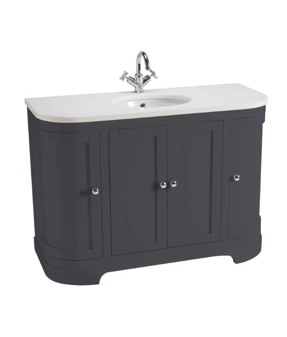LANSDOWN CURVED UNIT DARK GREY MATT