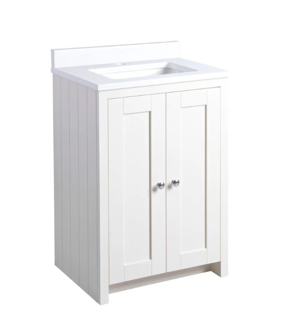 LANSDOWN UNDERSLUNG UNIT LINEN WHITE