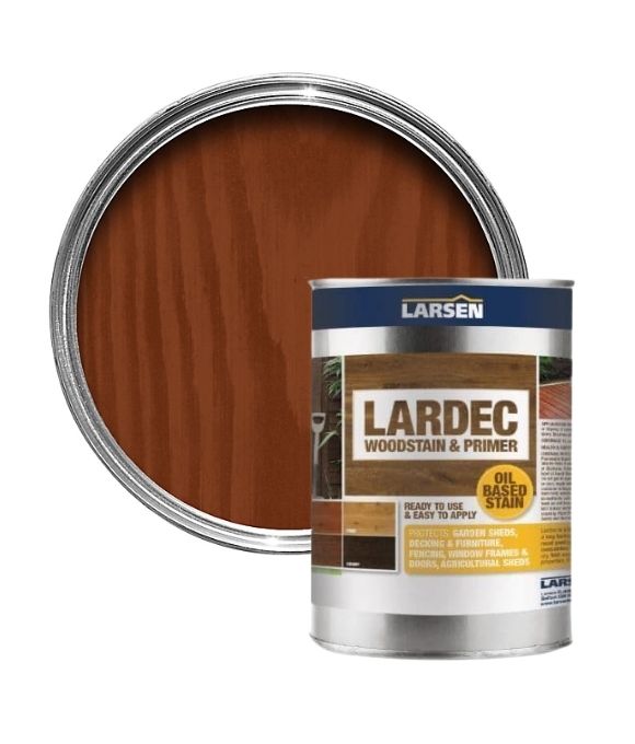 LARSEN LARDEC WOODSTAIN REDWOOD 5LT