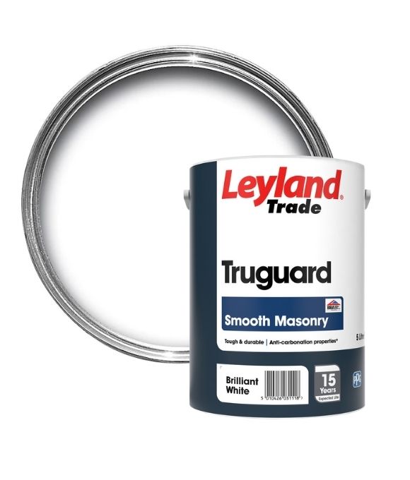 LEYLAND TRADE TRUGUARD SMOOTH MASONRY BRILLIANT WHITE 5LT