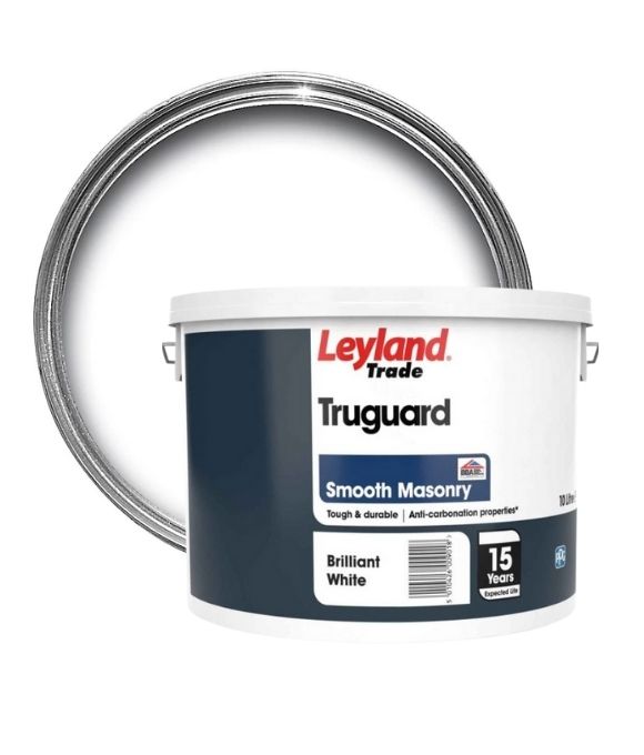 LEYLAND TRADE TRUGUARD SMOOTH MASONRY BRILLIANT WHITE 10LT