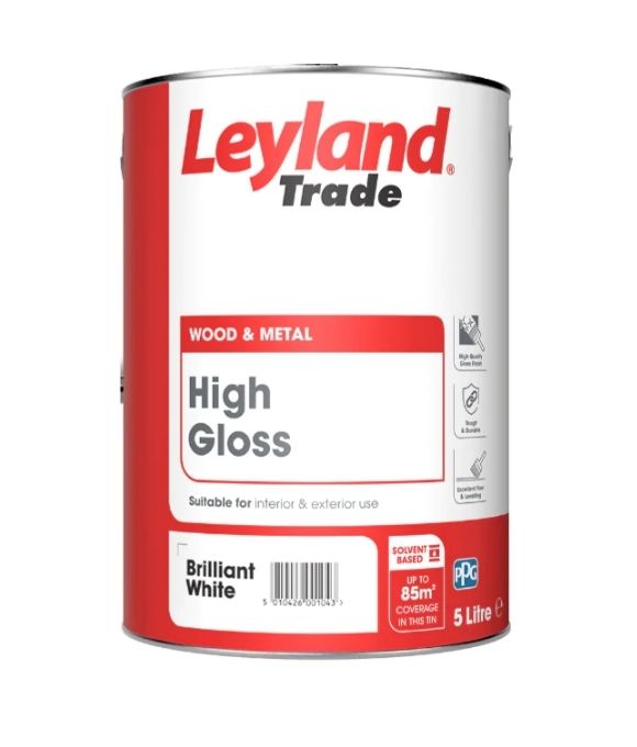 LEYLAND TRADE HIGH GLOSS BRILLIANT WHITE 5LT