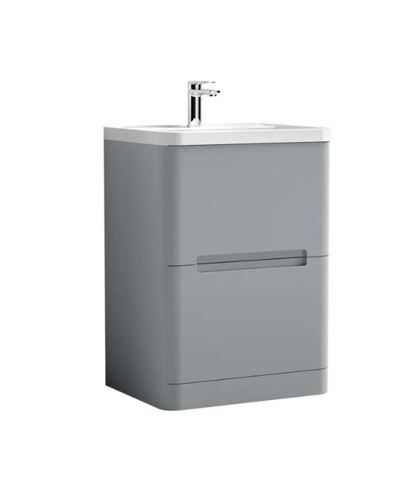 LOTTI FLOOR STANDING UNIT MATT GREY