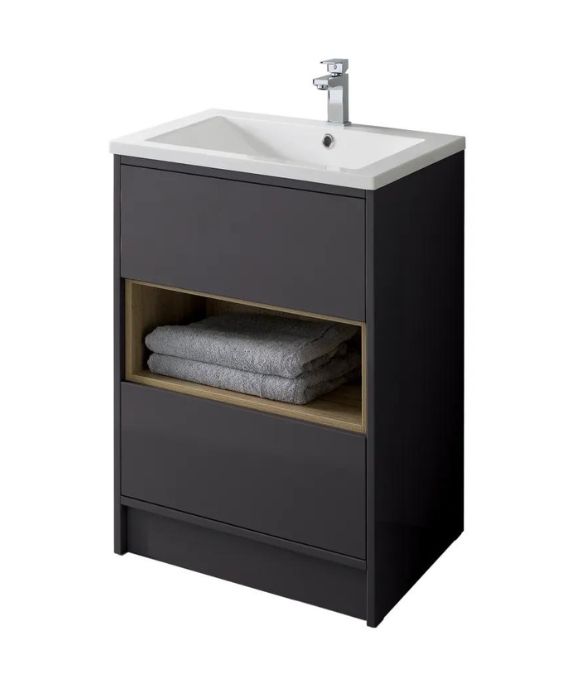 LUCCA FLOOR STANDING UNIT ANTHRACITE