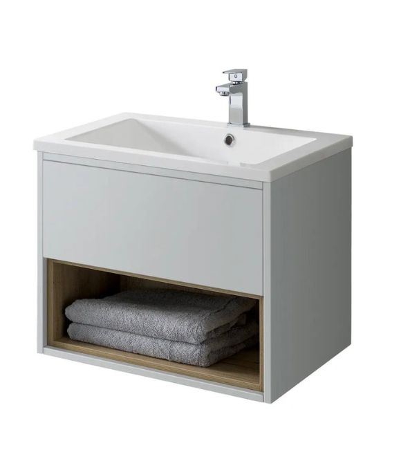 LUCCA WALL HUNG UNIT MATT DOVE GREY