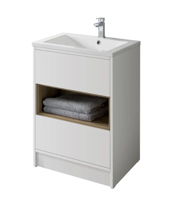 LUCCA FLOOR STANDING UNIT GLOSS WHITE