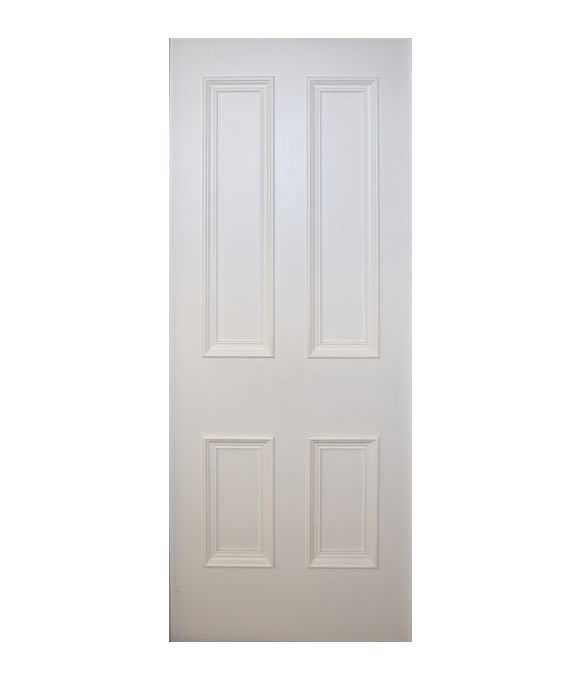 LUXURY WHITE PRIMED BELGRAVIA 4 PANEL 44MM