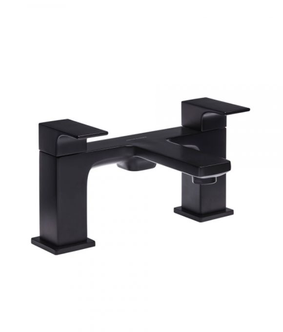 METRIC DECK MOUNTED BATH FILLER BLACK
