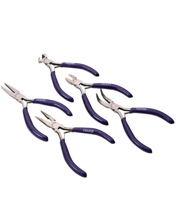 DRAPER CARBON STEEL MINI PLIER SET 5 PIECE