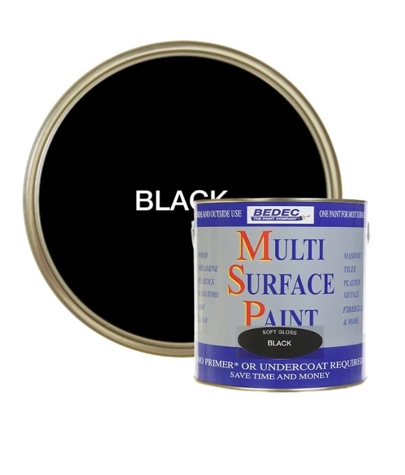 BEDEC MULTI SURFACE PAINT GLOSS BLACK 2.5LT