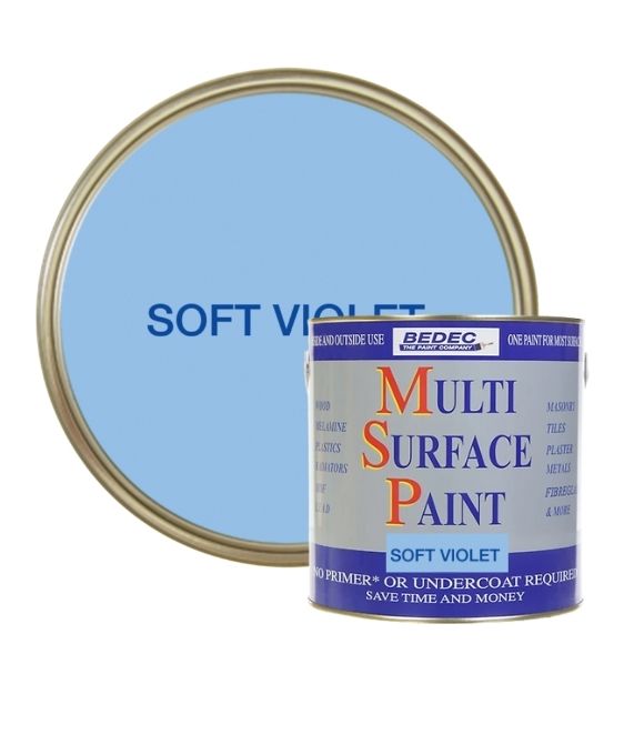 BEDEC MULTI SURFACE PAINT GLOSS SOFT VIOLET 750ML