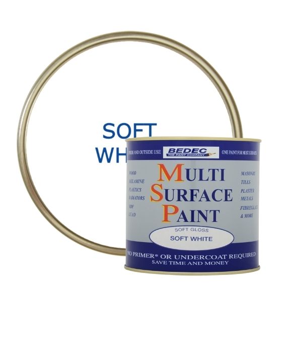 BEDEC MULTI SURFACE PAINT SATIN WHITE 250ML