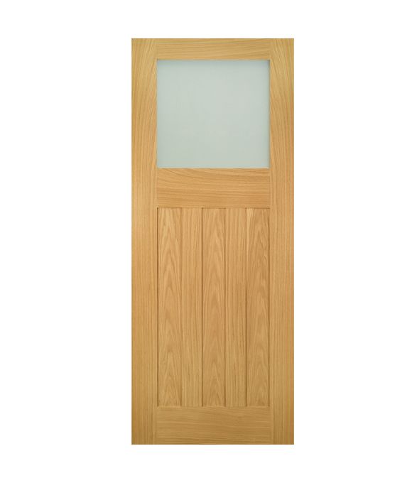 PRE-FINISHED WHITE OAK CAMBRIDGE W/ BEVELLED GLASS 35MM