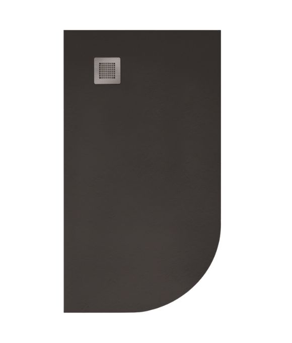 SLATE SHOWER TRAY OFFSET QUADRANT 1200X800 LH