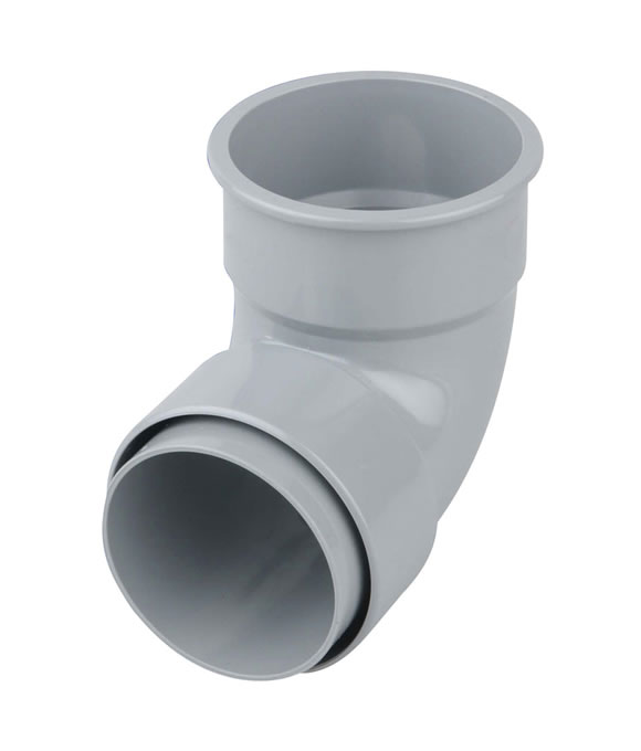 OSMA DOWNPIPE ROUND BEND 87.5DEG GREY