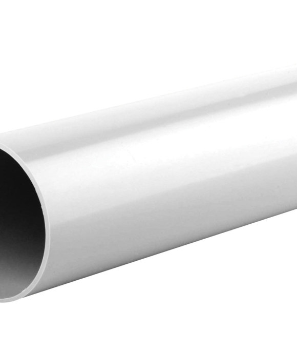OSMA DOWNPIPE ROUND WHITE 68MM X 4MT
