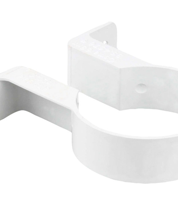 OSMA DOWNPIPE ROUND BRACKET WHITE