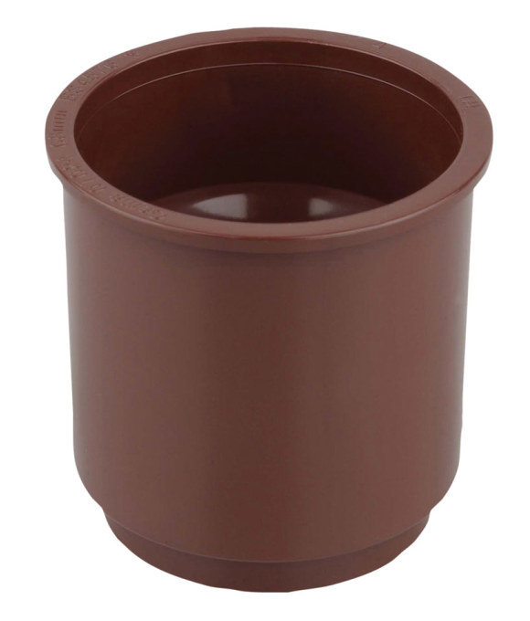 OSMA DOWNPIPE ROUND CONNECTOR BROWN
