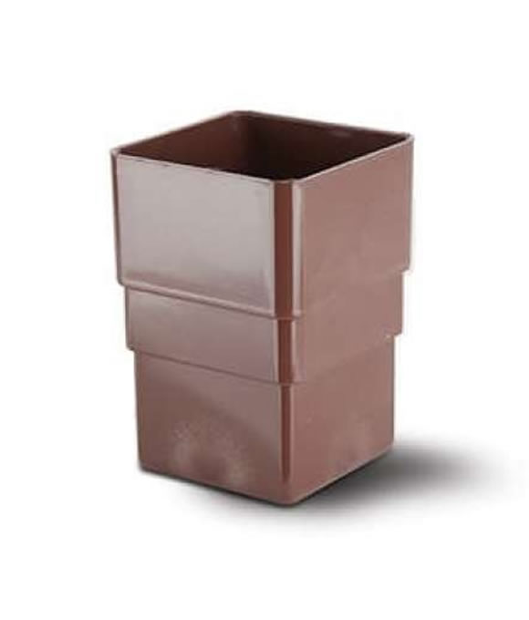 OSMA DOWNPIPE SQUARE CONNECTOR BROWN