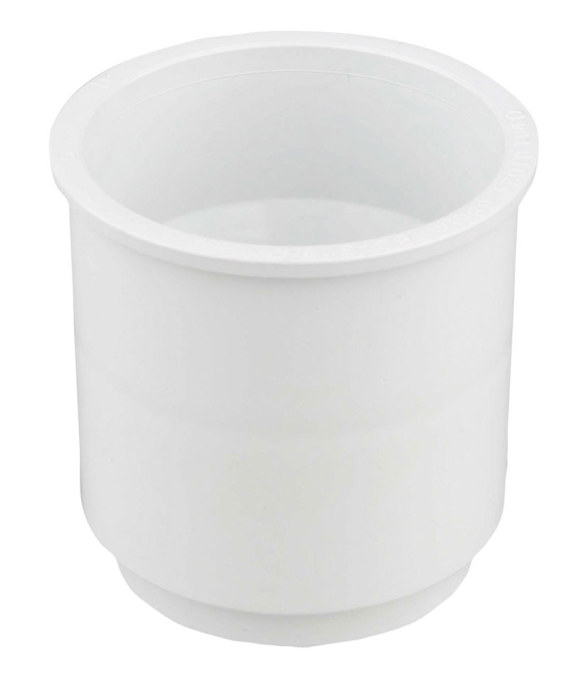 OSMA DOWNPIPE ROUND CONNECTOR WHITE
