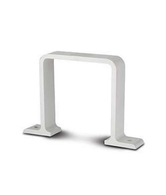 OSMA DOWNPIPE SQUARE BRACKET WHITE