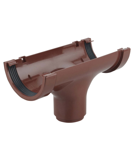OSMA GUTTER HALF ROUND RUNNING OUTLET BROWN
