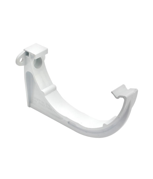 OSMA GUTTER HALF ROUND SUPPORT BRACKET WHITE
