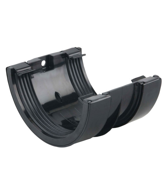 OSMA GUTTER HALF ROUND UNION BLACK
