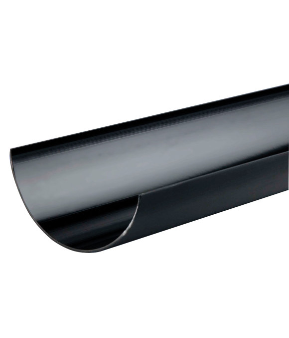 OSMA GUTTER HALF ROUND BLACK 112MM X 4MT