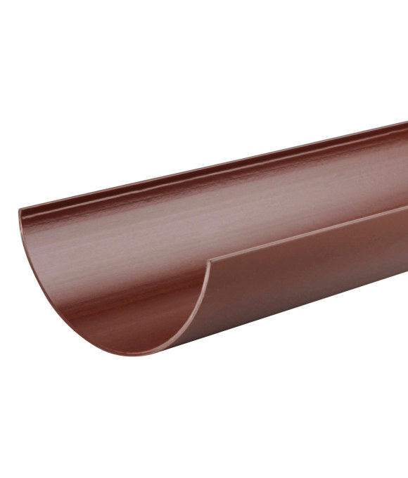 OSMA GUTTER HALF ROUND BROWN 112MM 4MT