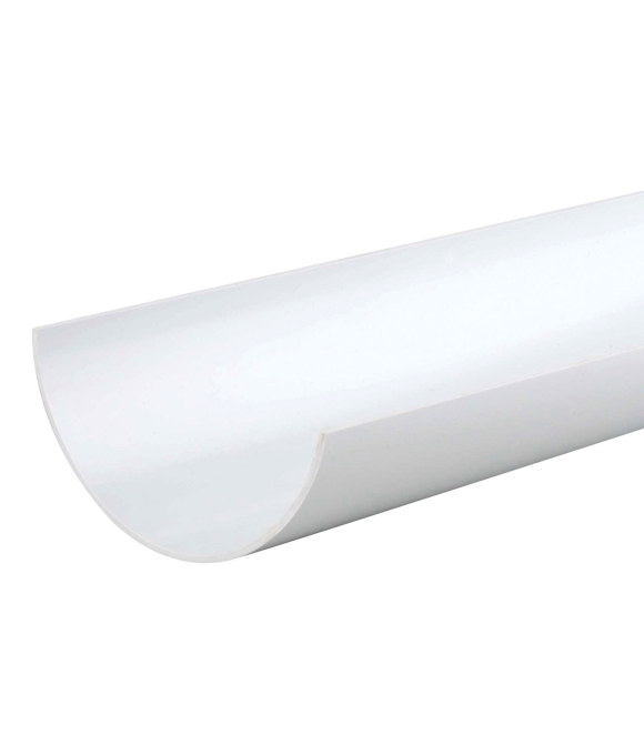 OSMA GUTTER HALF ROUND WHITE 112MM X 4MT