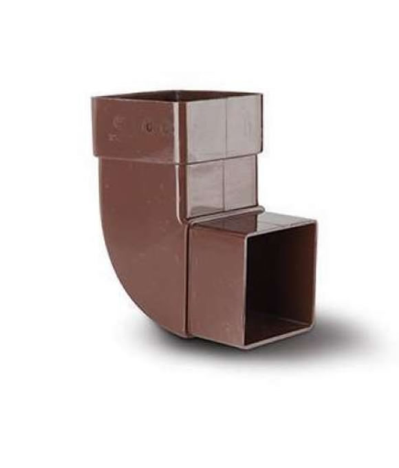 OSMA DOWNPIPE SQUARE BEND 87.5DEG BROWN