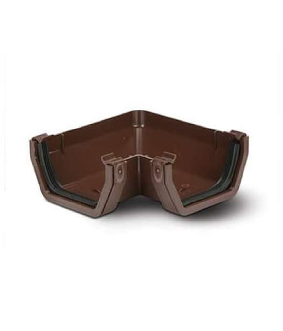 OSMA GUTTER SQUARE BEND 90DEG BROWN