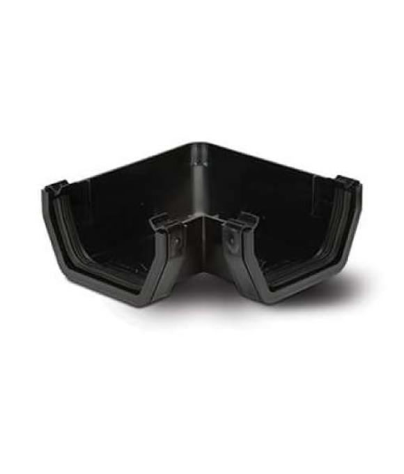OSMA GUTTER SQUARE BEND 90DEG BLACK