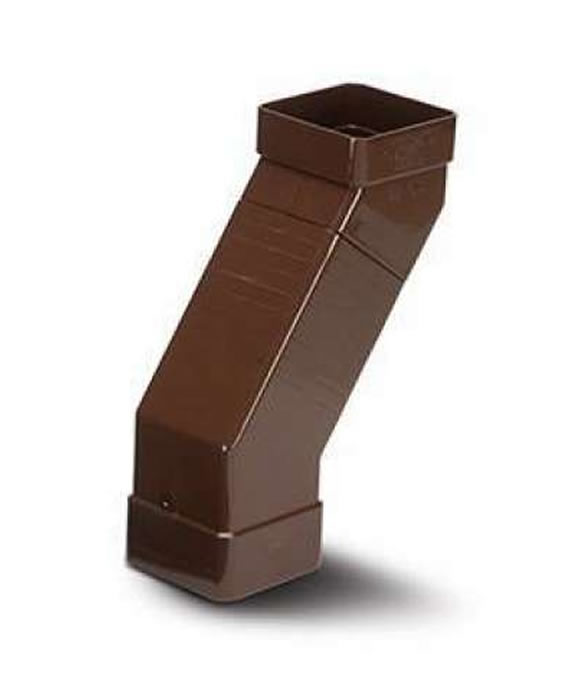 OSMA DOWNPIPE SQUARE WALL OFFSET BROWN