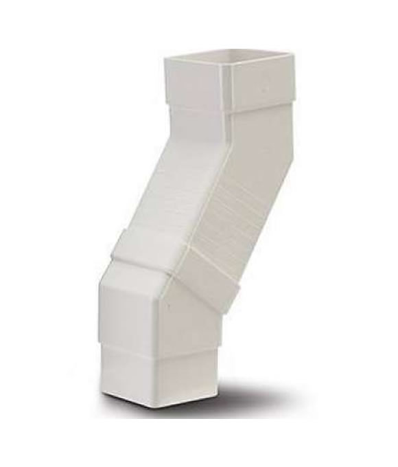 OSMA DOWNPIPE SQUARE WALL OFFSET WHITE