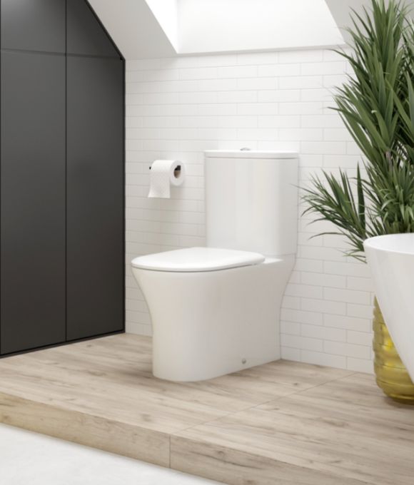 PENA FULLY SHROUDED RIMLESS WC