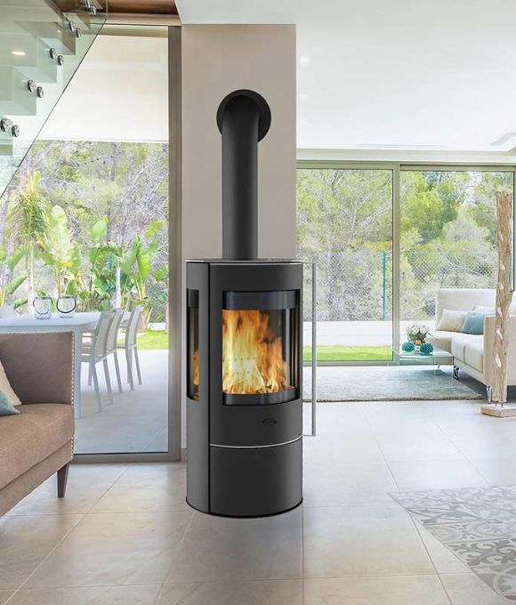 OLSBERG AURUS CYLINDRICAL ECO WOOD BURNING STOVE