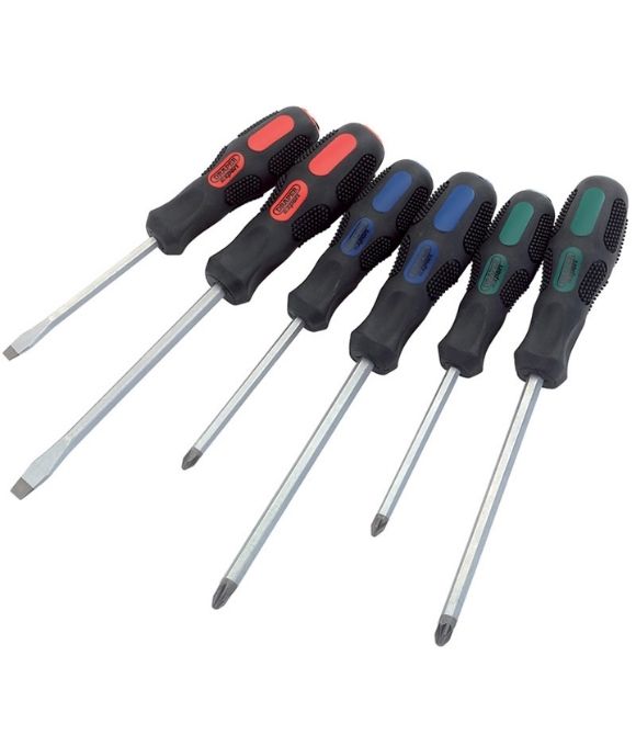 DRAPER POUND THROUGH SCREWDRIVER SET 6 PIECE
