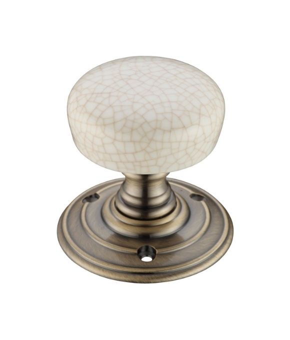 PORCELAIN MORTICE KNOB FLORENTINE BRONZE