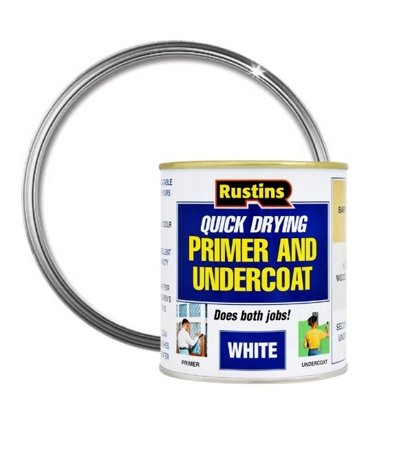 RUSTINS PRIMER & UNDERCOAT WHITE 2.5LT