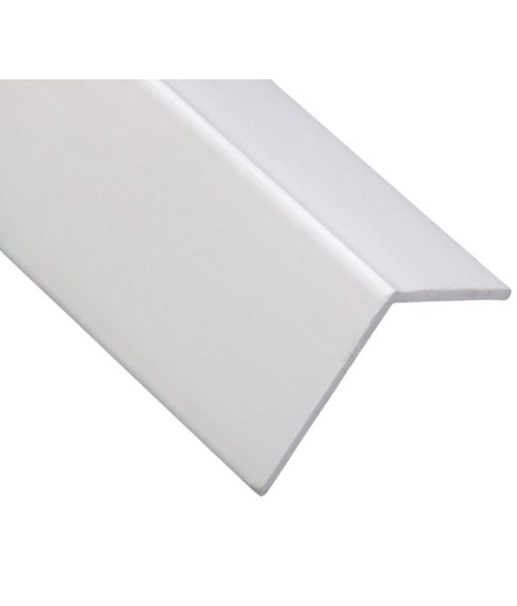 FASCIA PVC ANGLE WHITE 25X25MM 5M