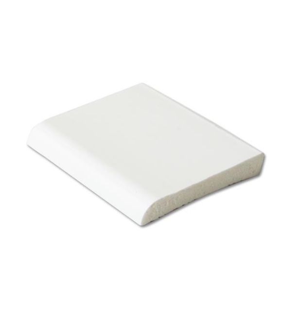 FASCIA PVC WHITE TRIM 95X6MM 5M RE