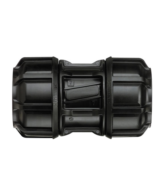 PHILMAC MDPE STRAIGHT COUPLER 50MM 