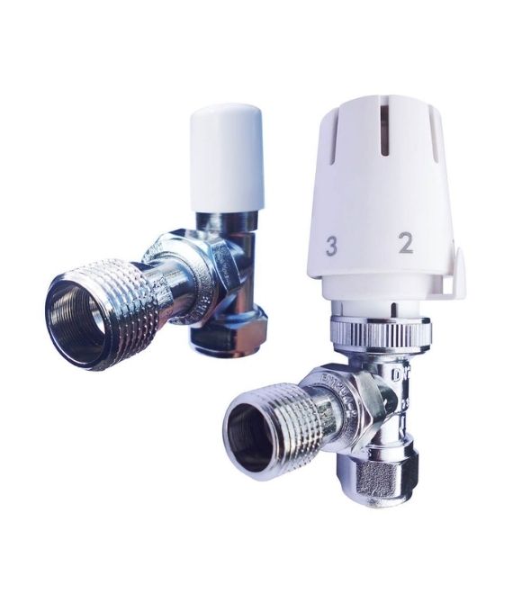 RADIATOR VALVE ALTECNIC ERES TWIN PACK THERMOSTATIC 